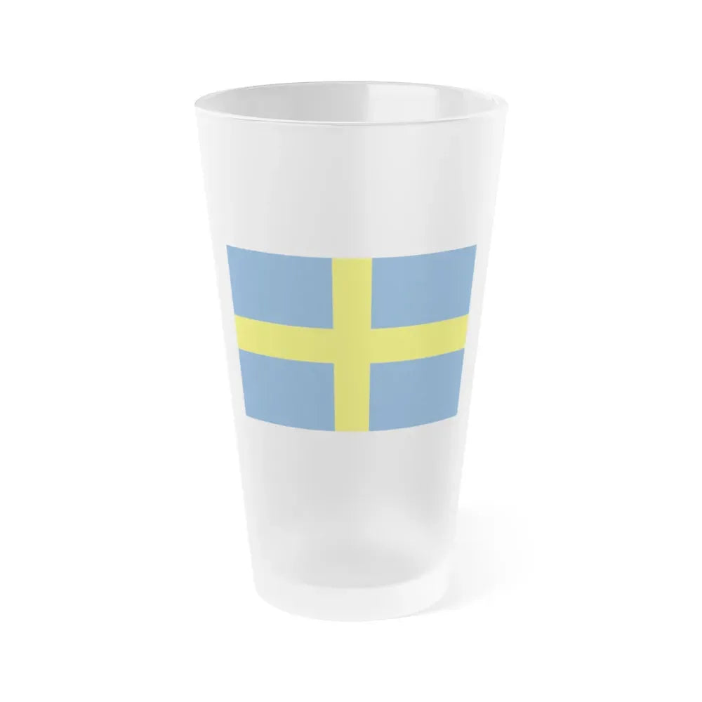 Flag of Verona Italy - Frosted Pint Glass 16oz 16oz Frosted - Go Mug Yourself
