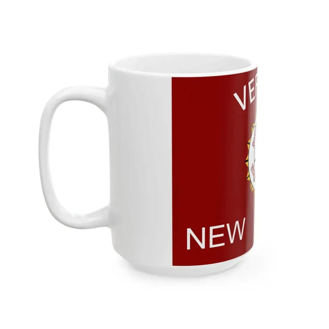Flag of Verona New Jersey (United States) White Coffee Mug - Go Mug Yourself