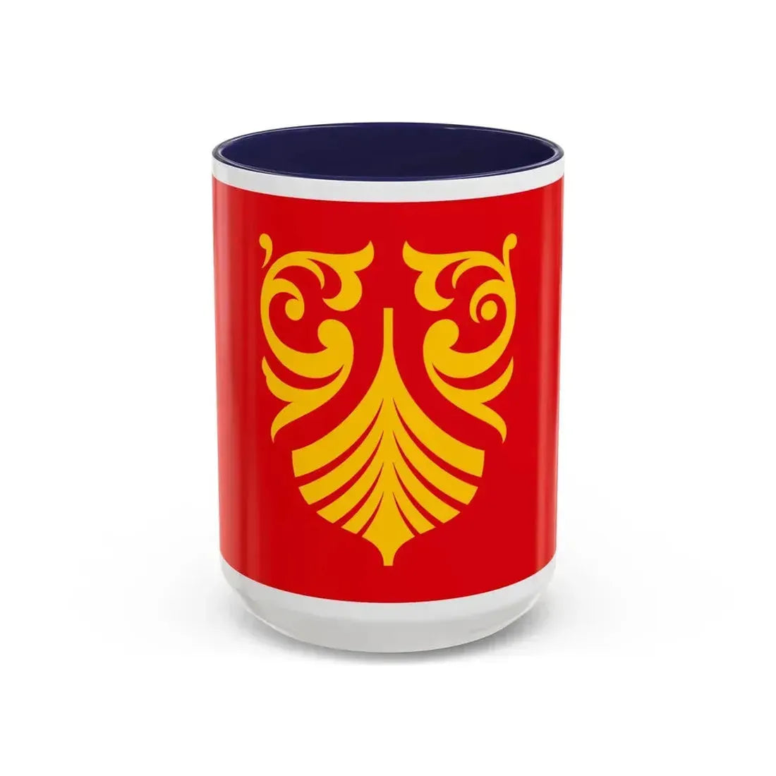 Flag of Vestfold og Telemark Norway - Accent Coffee Mug 15oz Navy - Go Mug Yourself