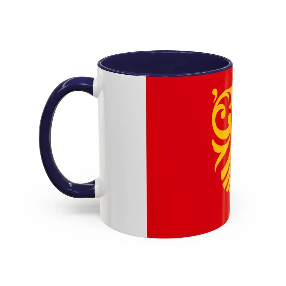 Flag of Vestfold og Telemark Norway - Accent Coffee Mug - Go Mug Yourself