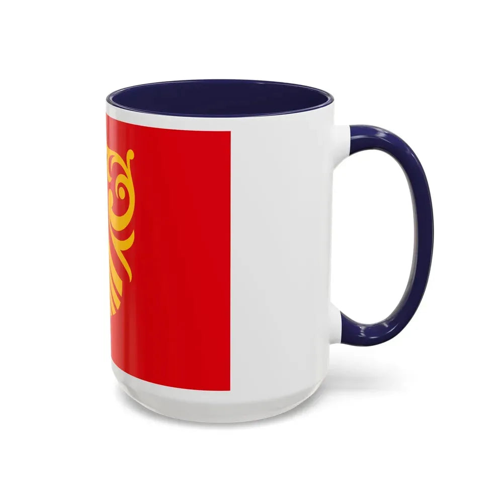 Flag of Vestfold og Telemark Norway - Accent Coffee Mug - Go Mug Yourself
