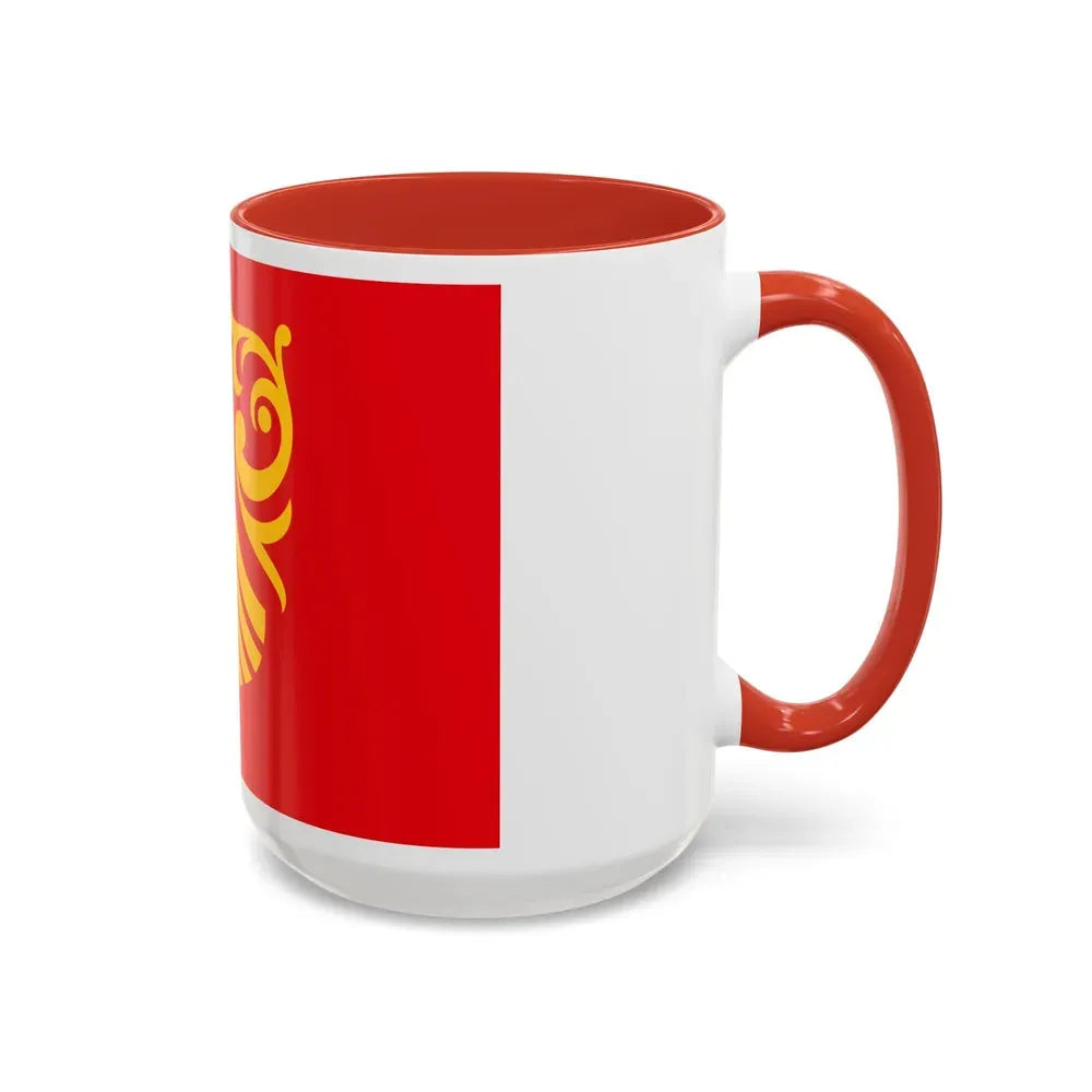 Flag of Vestfold og Telemark Norway - Accent Coffee Mug - Go Mug Yourself