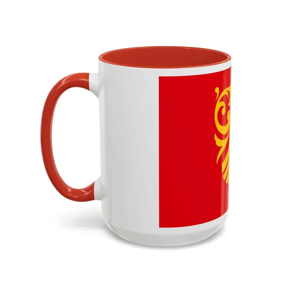 Flag of Vestfold og Telemark Norway - Accent Coffee Mug - Go Mug Yourself