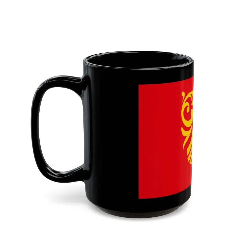 Flag of Vestfold og Telemark Norway - Black Coffee Mug - Go Mug Yourself