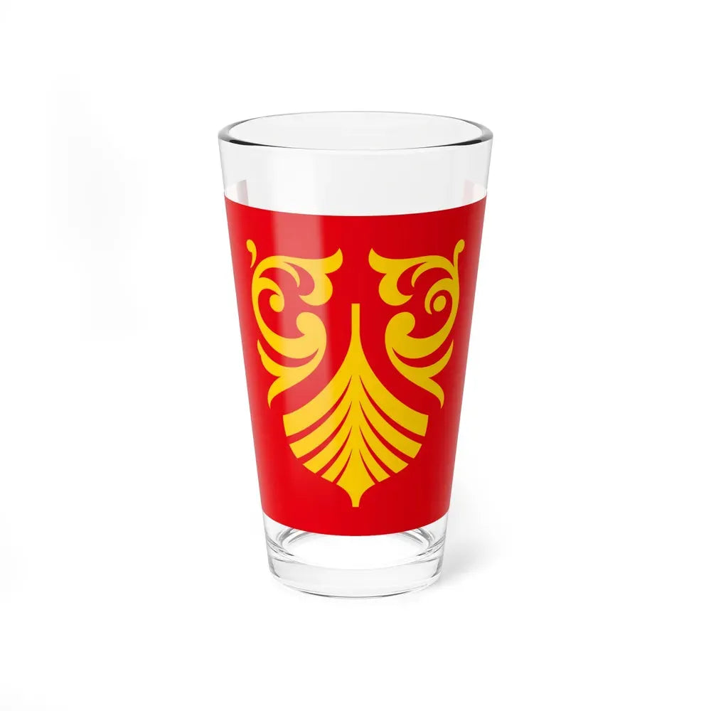Flag of Vestfold og Telemark Norway - Pint Glass 16oz 16oz - Go Mug Yourself