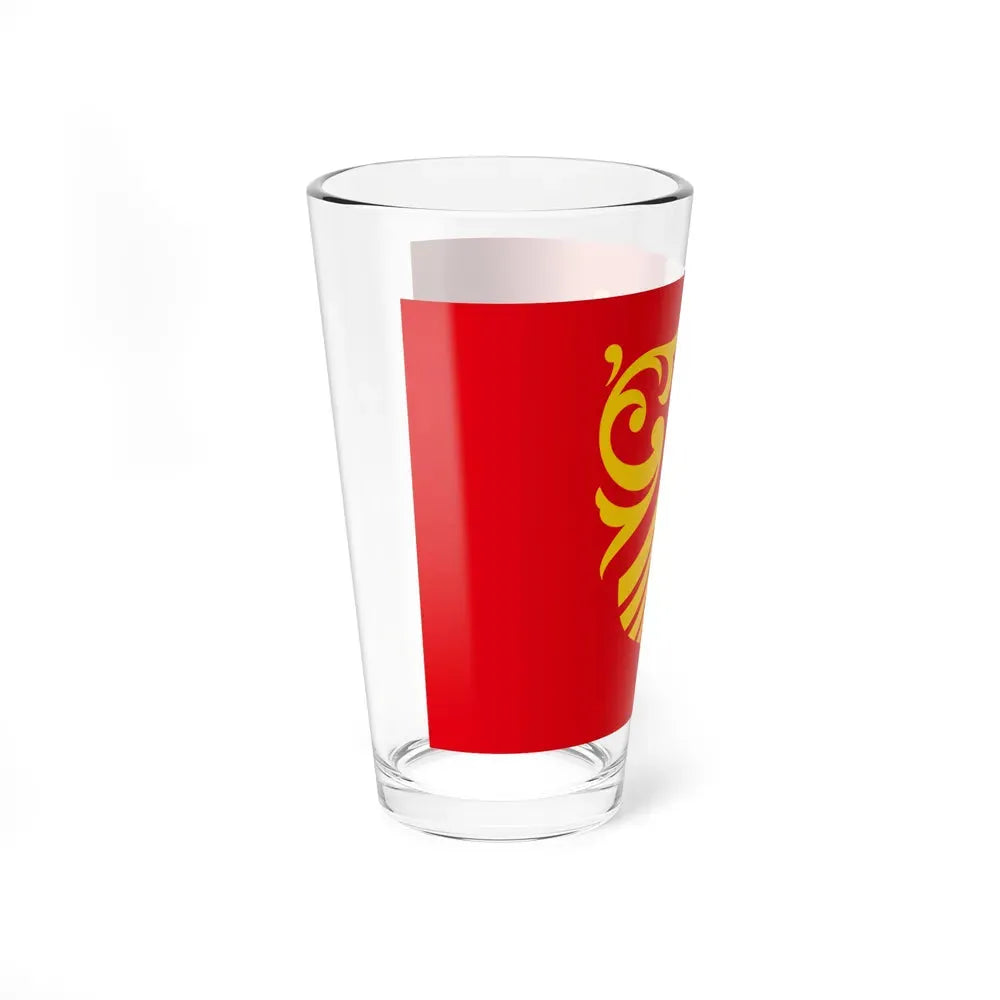Flag of Vestfold og Telemark Norway - Pint Glass 16oz - Go Mug Yourself