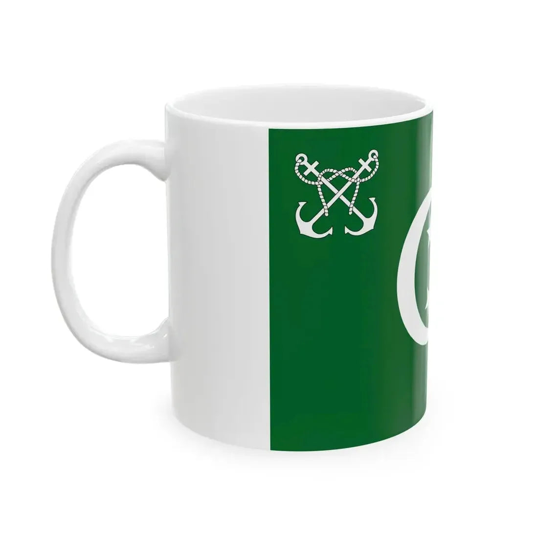 Flag of vice admiral of the Navy of Egypt 1922-1952 (Egypt) White Coffee Mug - Go Mug Yourself
