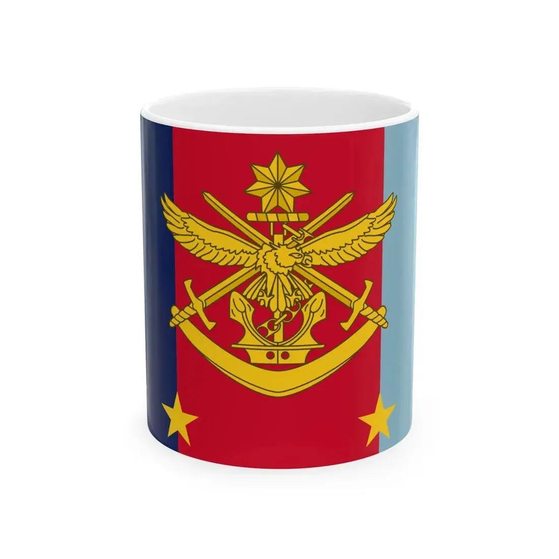 Flag of Vice Chief of Defence Force 4 star AUS (Australia) White Coffee Mug 11oz - Go Mug Yourself