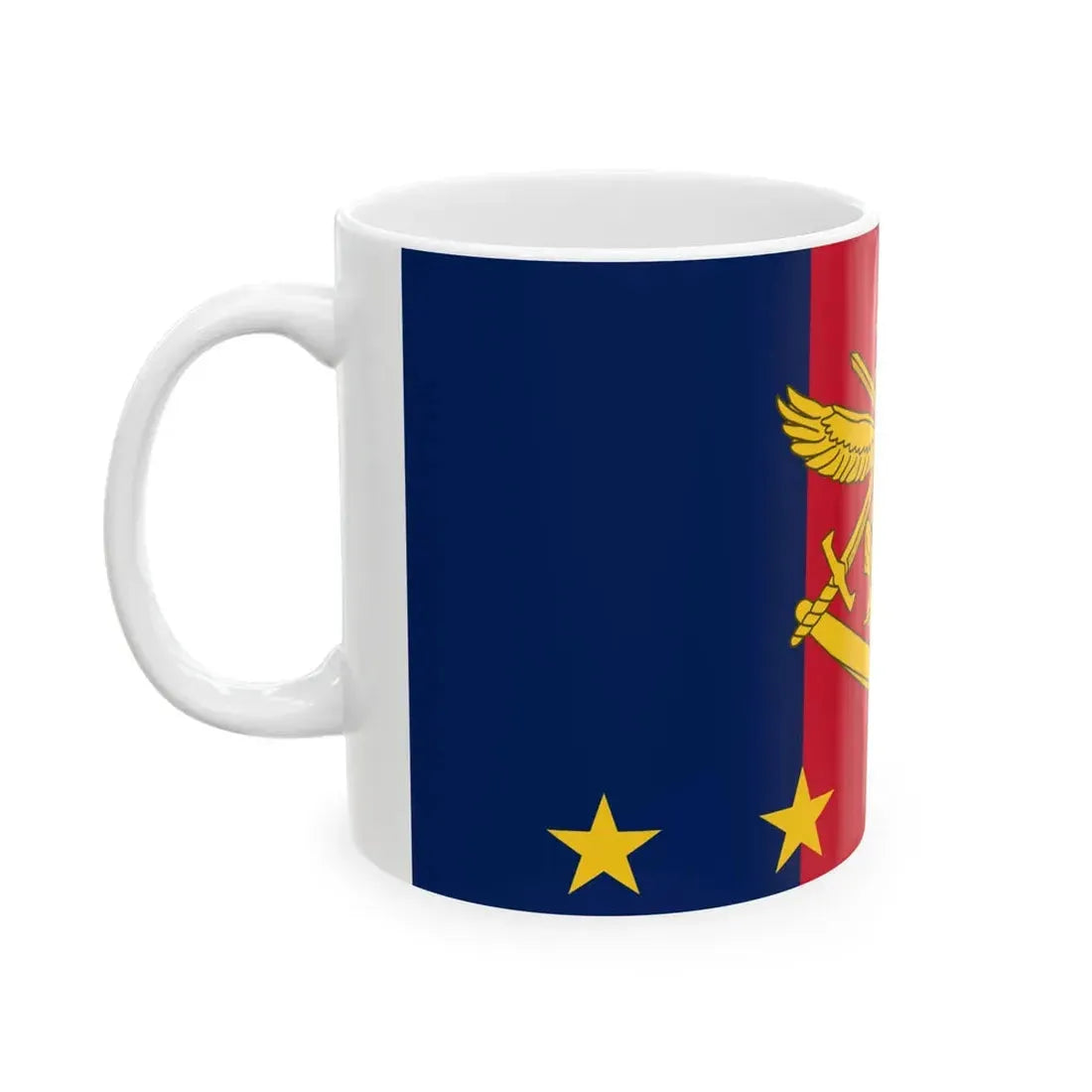 Flag of Vice Chief of Defence Force 4 star AUS (Australia) White Coffee Mug - Go Mug Yourself