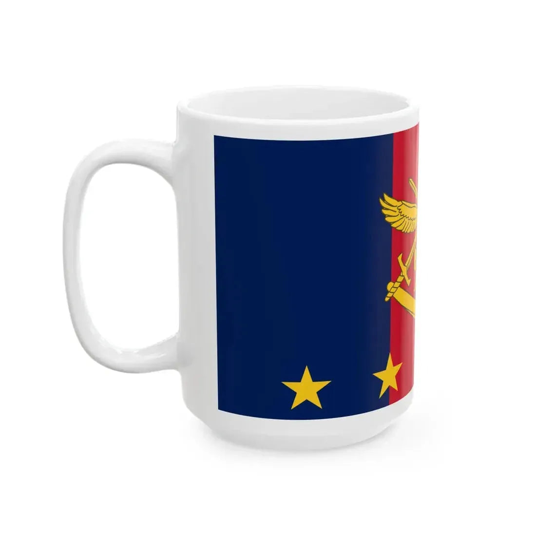Flag of Vice Chief of Defence Force 4 star AUS (Australia) White Coffee Mug - Go Mug Yourself