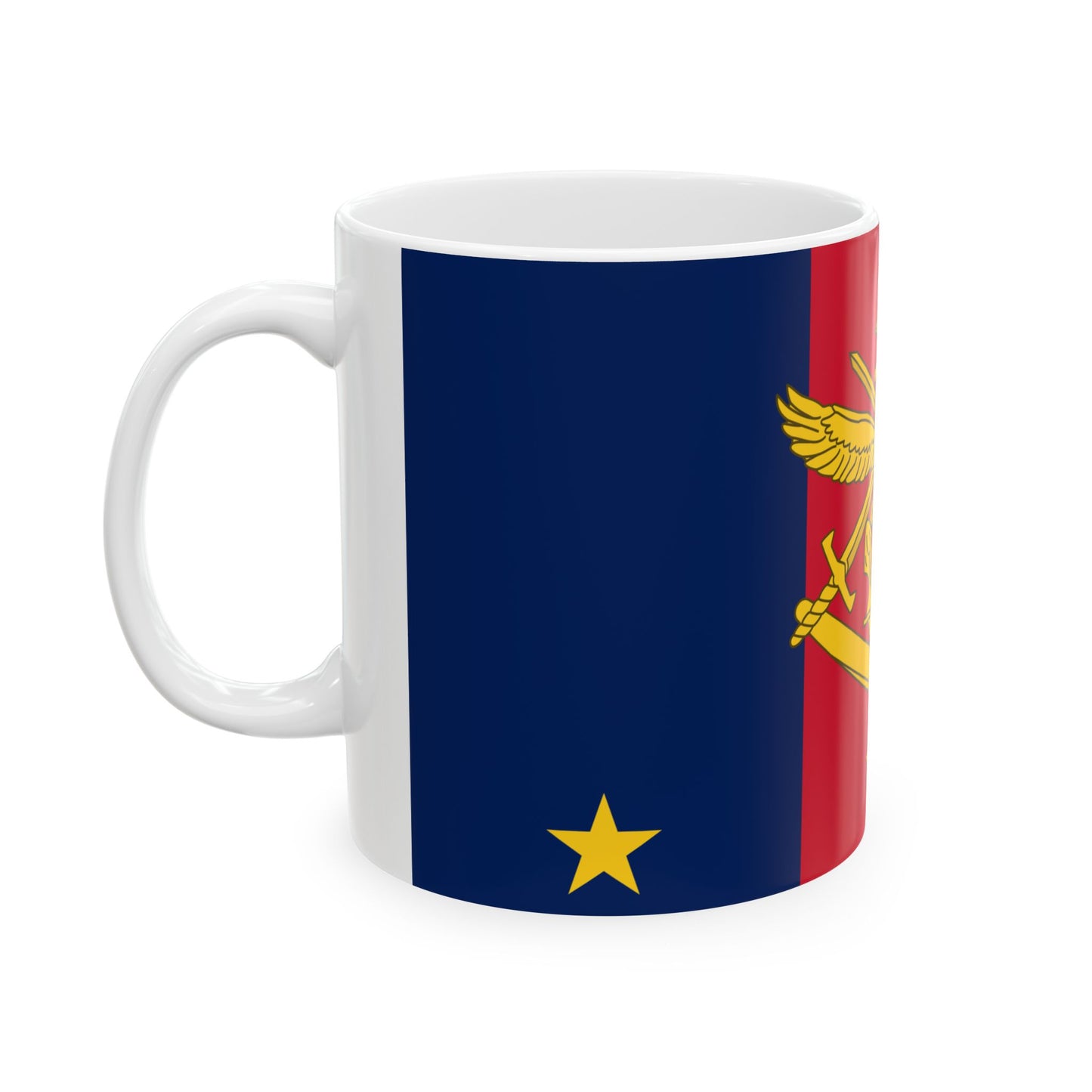 Flag of Vice Chief of Defence Force AUS (Australia) White Coffee Mug-Go Mug Yourself