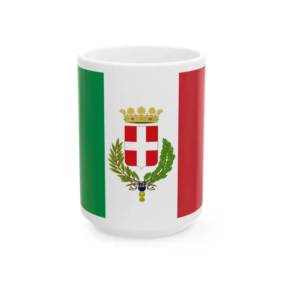 Flag of Vicenza (Italy) White Coffee Mug 15oz - Go Mug Yourself