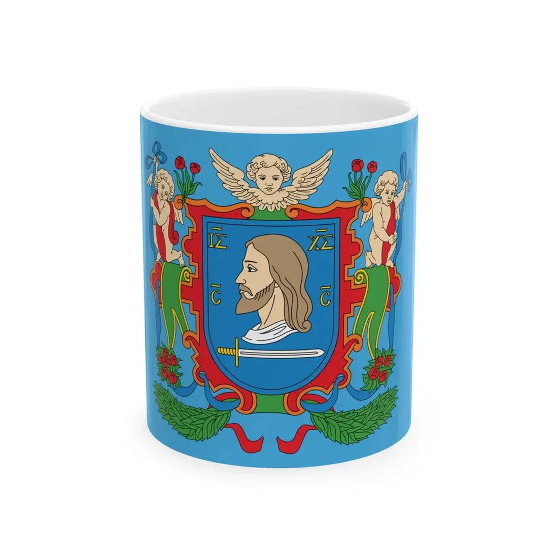 Flag of Viciebsk Belarus (Belarus) White Coffee Mug 11oz - Go Mug Yourself