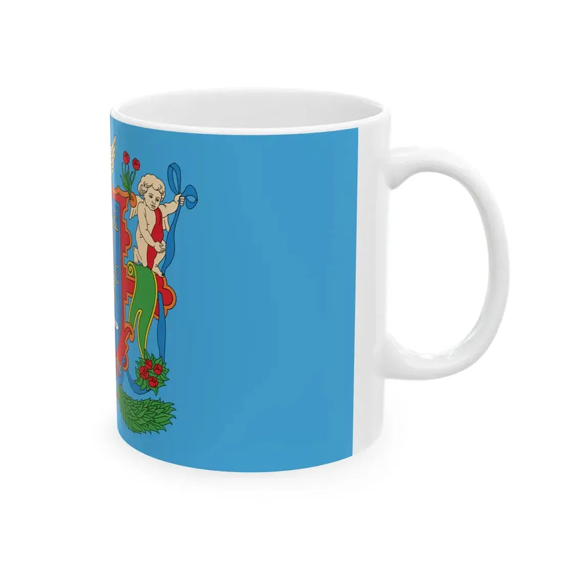 Flag of Viciebsk Belarus (Belarus) White Coffee Mug - Go Mug Yourself