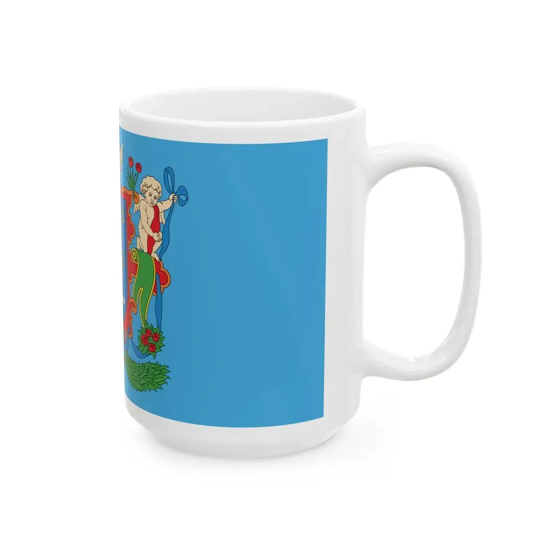Flag of Viciebsk Belarus (Belarus) White Coffee Mug - Go Mug Yourself
