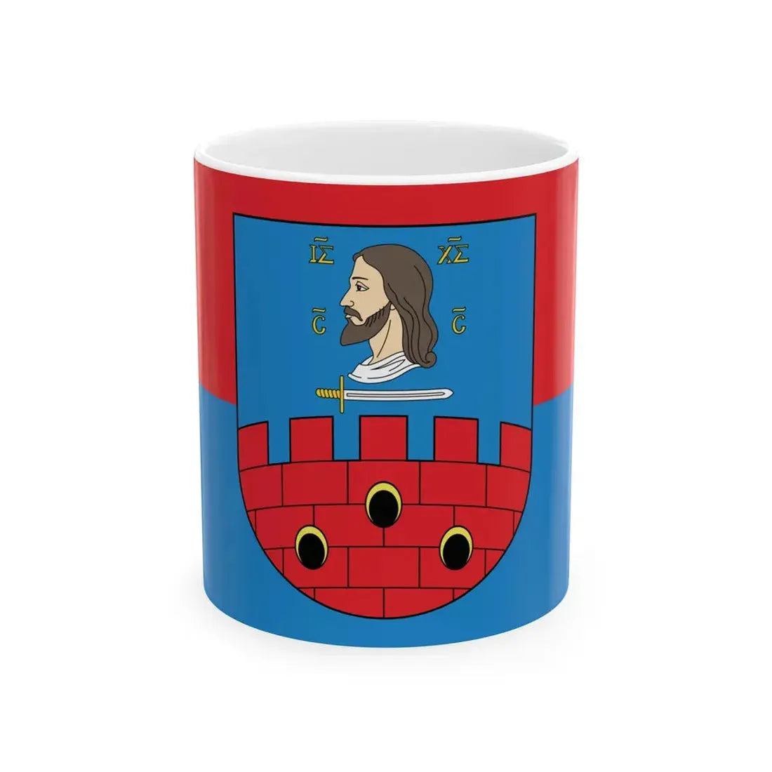 Flag of Viciebsk Rajon (Belarus) White Coffee Mug 11oz - Go Mug Yourself