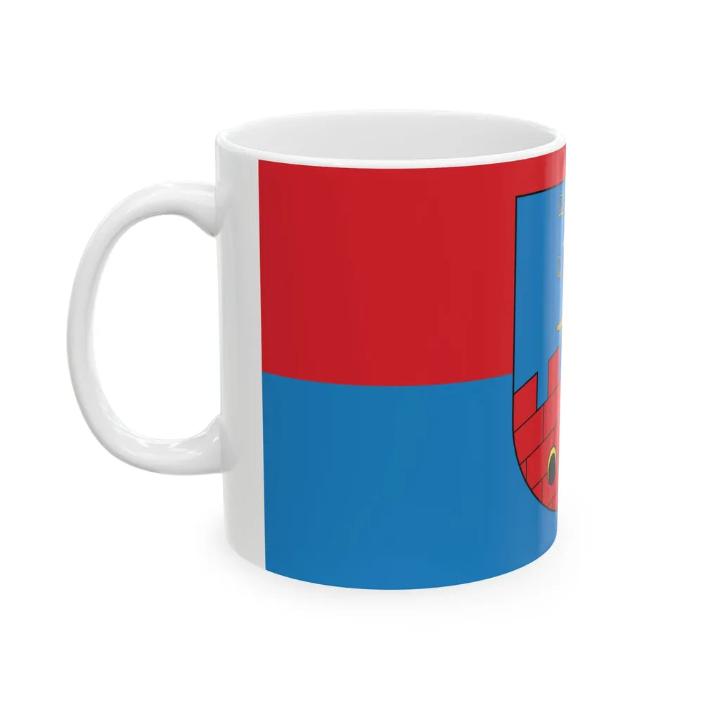 Flag of Viciebsk Rajon (Belarus) White Coffee Mug - Go Mug Yourself