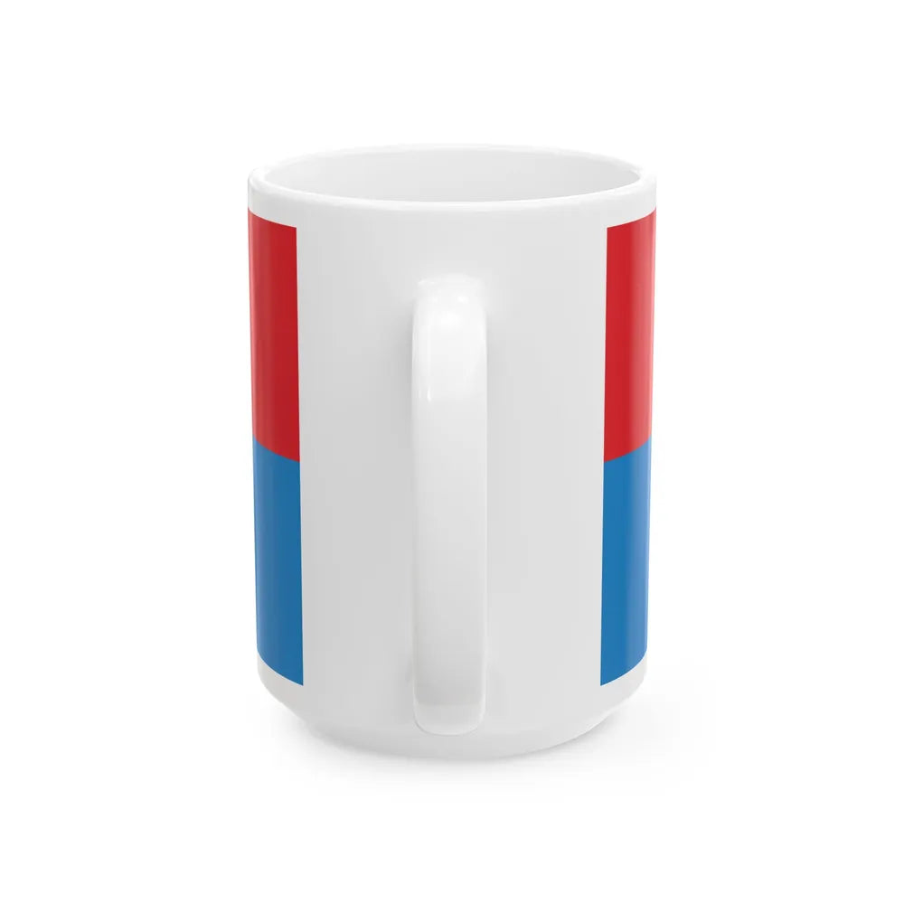 Flag of Viciebsk Rajon (Belarus) White Coffee Mug - Go Mug Yourself