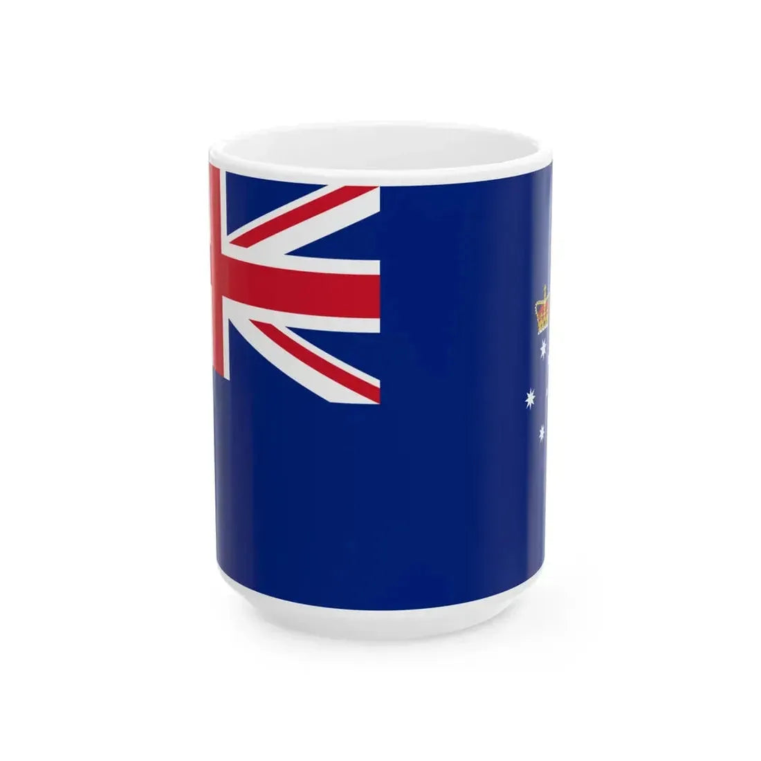 Flag of Victoria 1877-1901 (Australia) White Coffee Mug 15oz - Go Mug Yourself