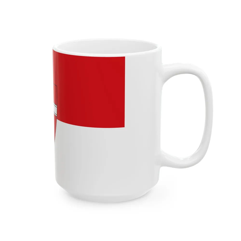 Flag of Vienna state (Austria) White Coffee Mug - Go Mug Yourself