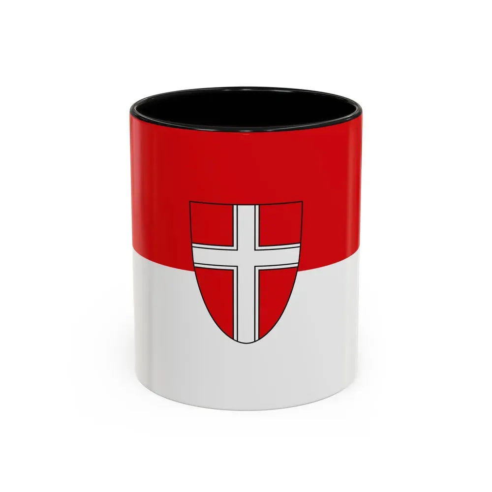 Flag of Vienna Wien Austria - Accent Coffee Mug 11oz Black - Go Mug Yourself