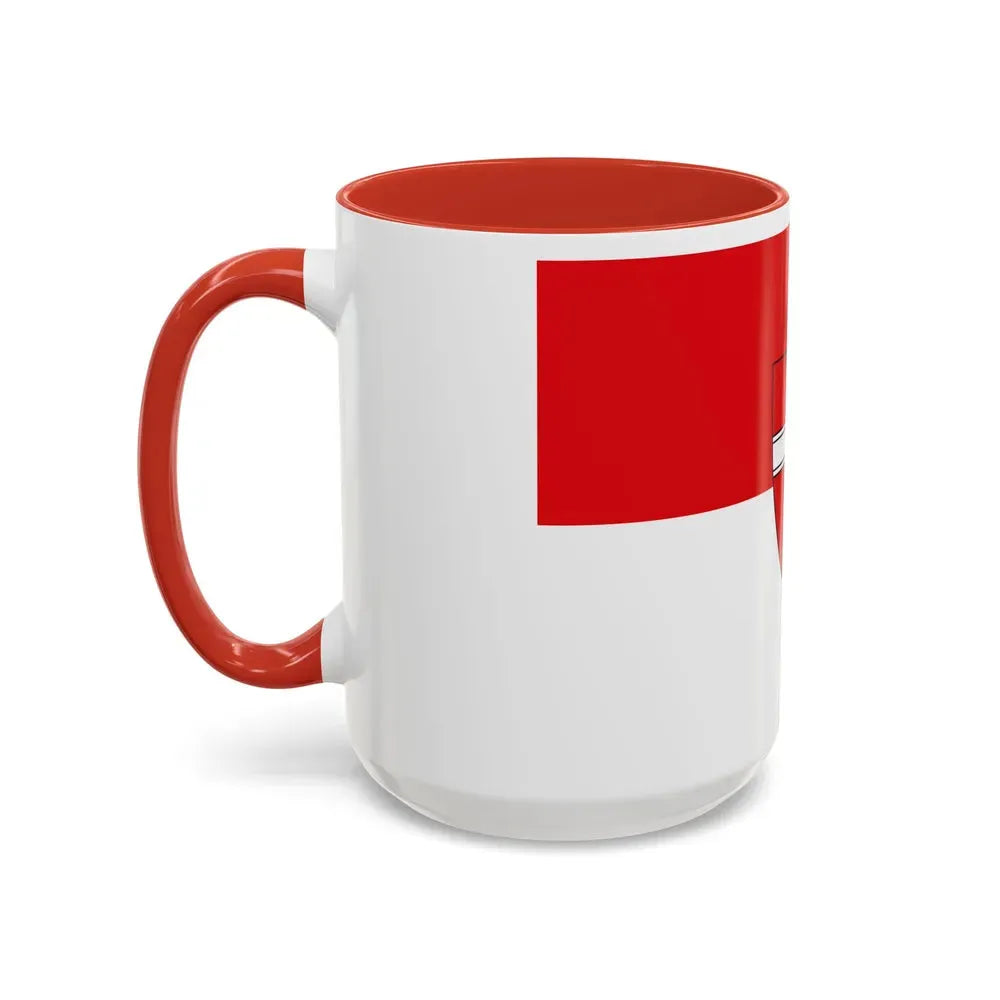 Flag of Vienna Wien Austria - Accent Coffee Mug - Go Mug Yourself