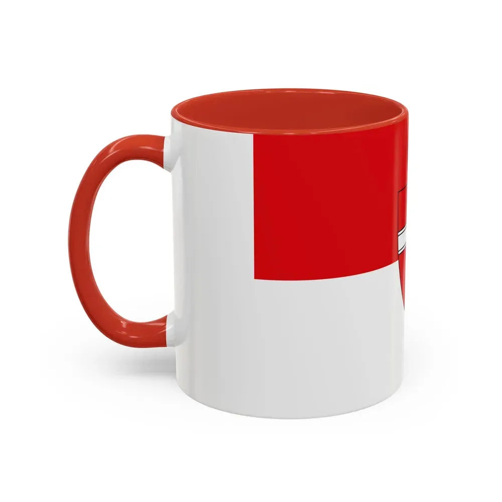Flag of Vienna Wien Austria - Accent Coffee Mug - Go Mug Yourself