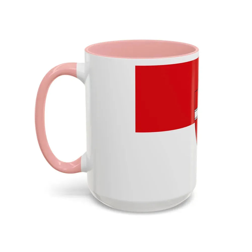 Flag of Vienna Wien Austria - Accent Coffee Mug - Go Mug Yourself