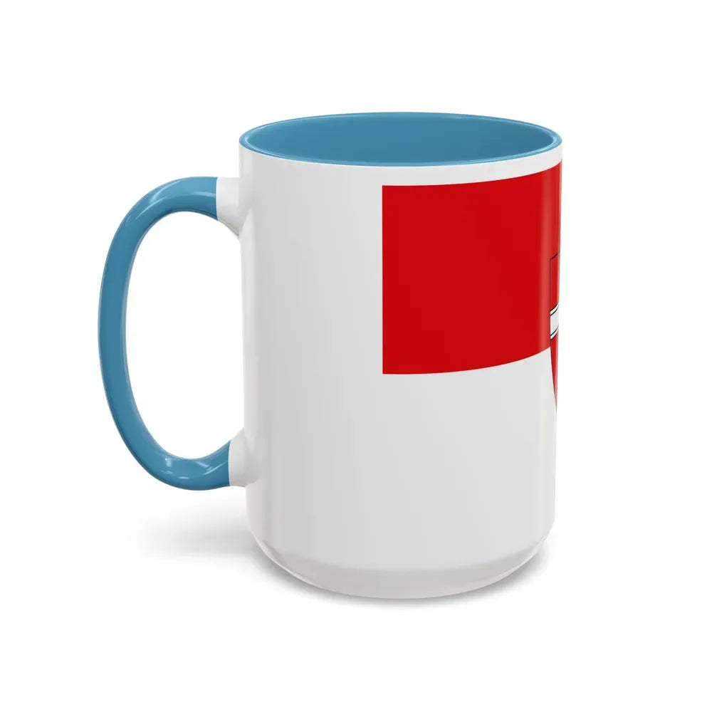 Flag of Vienna Wien Austria - Accent Coffee Mug - Go Mug Yourself