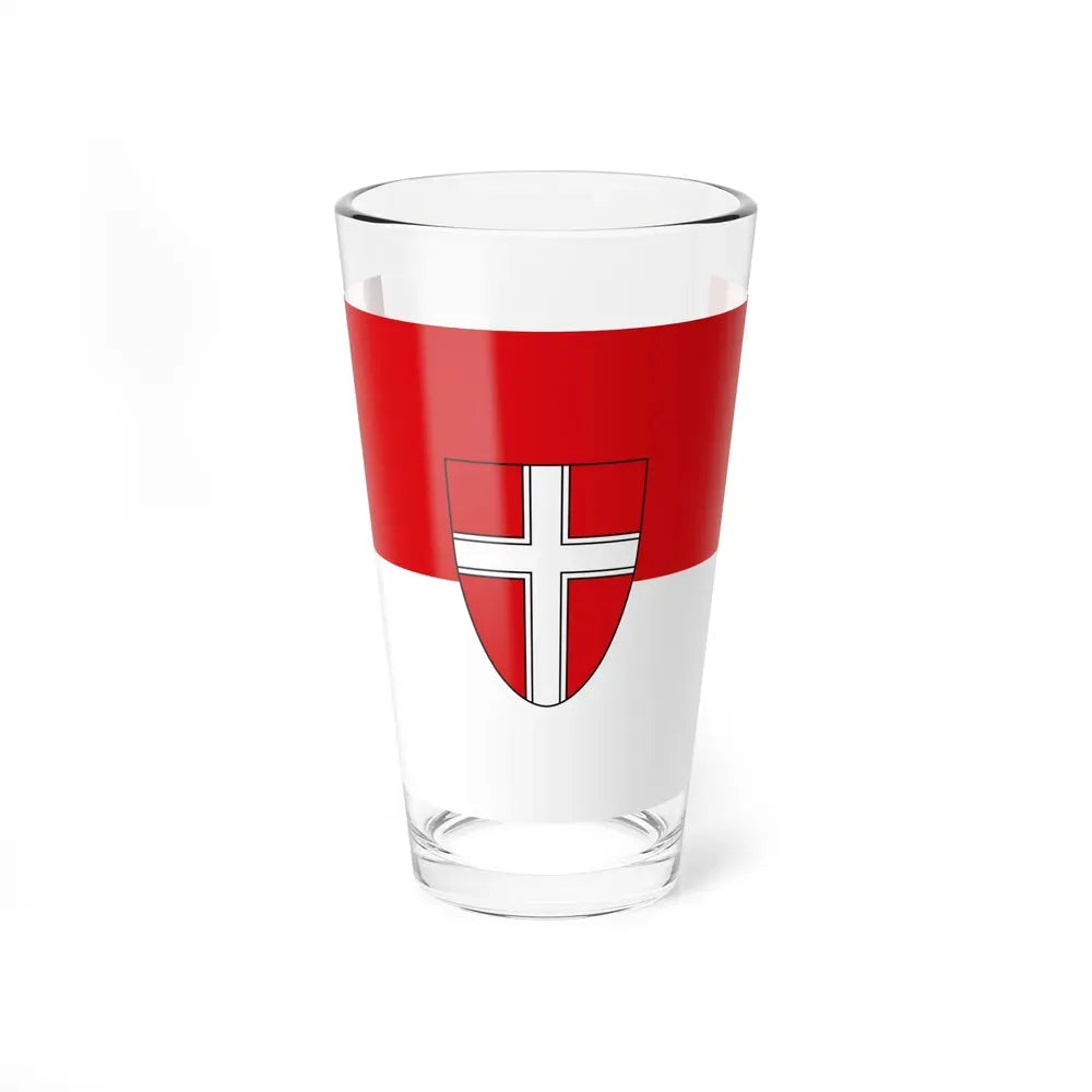 Flag of Vienna Wien Austria - Pint Glass 16oz 16oz - Go Mug Yourself