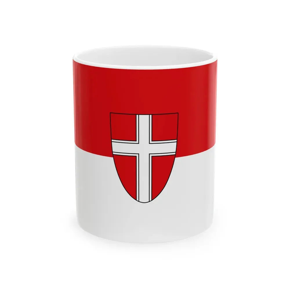 Flag of Vienna Wien Austria - White Coffee Mug 11oz - Go Mug Yourself