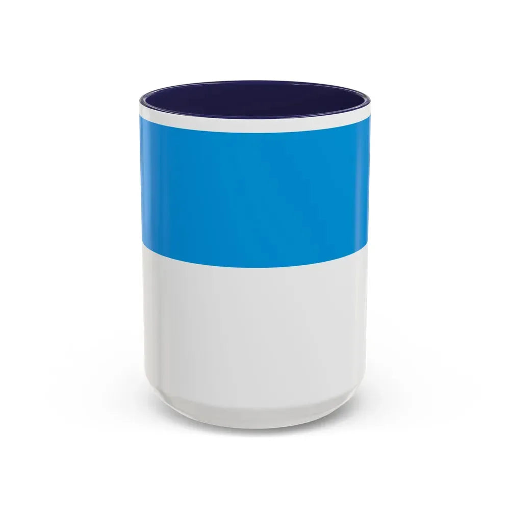 Flag of Viljandi Estonia - Accent Coffee Mug 15oz Navy - Go Mug Yourself