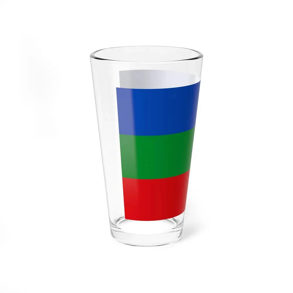 Flag of Villavicencio Meta Colombia - Pint Glass 16oz - Go Mug Yourself