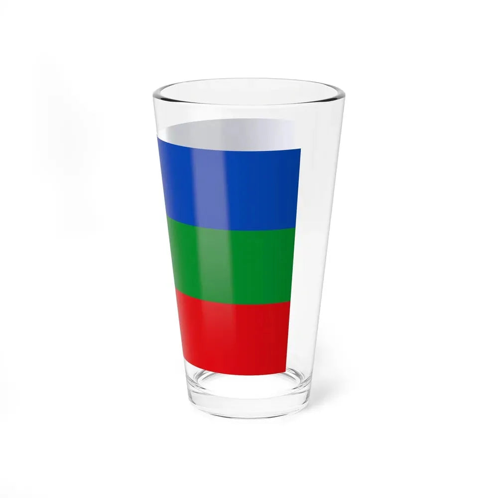 Flag of Villavicencio Meta Colombia - Pint Glass 16oz - Go Mug Yourself