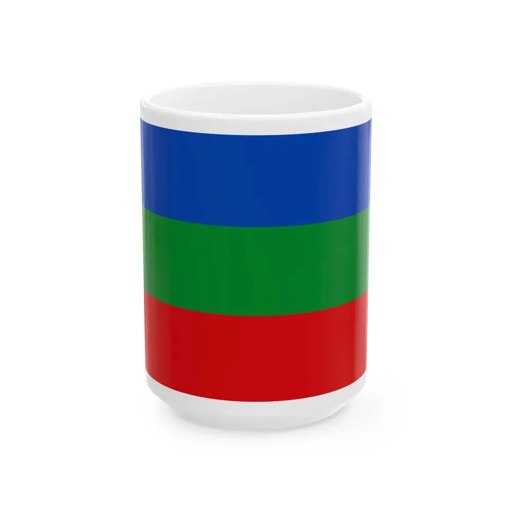 Flag of Villavicencio Meta Colombia - White Coffee Mug 15oz - Go Mug Yourself