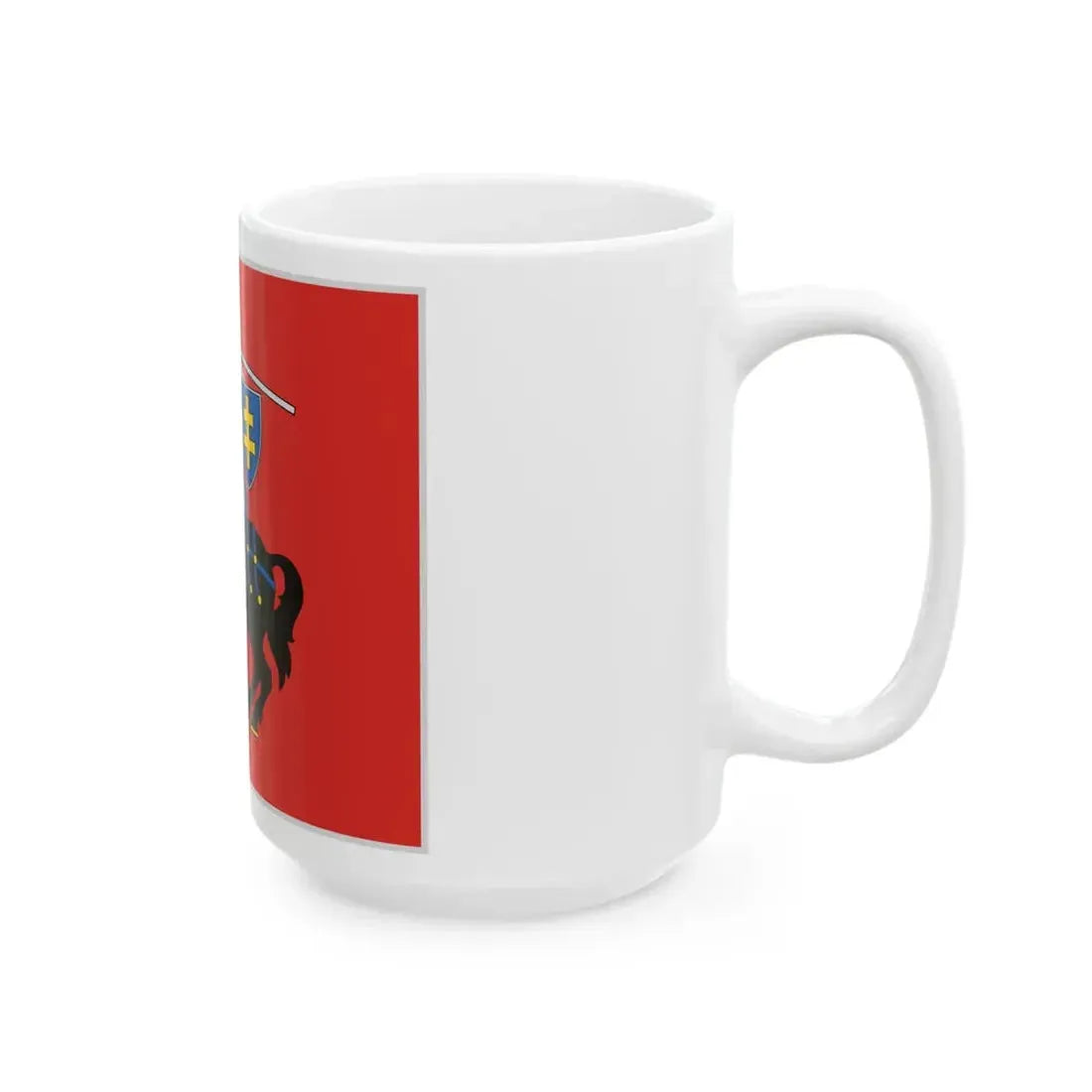 Flag of Vilnius district (Lithuania) White Coffee Mug - Go Mug Yourself