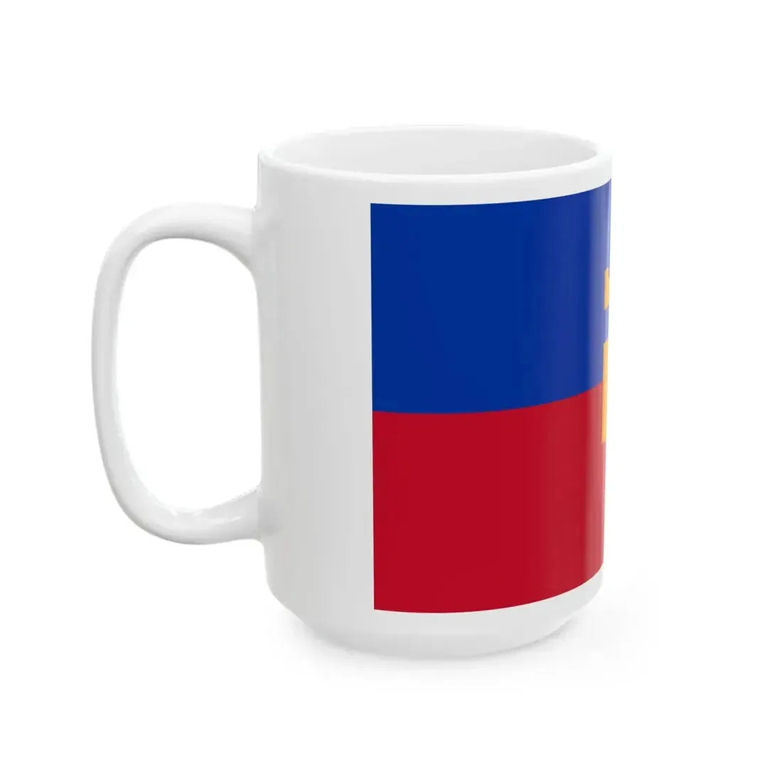Flag of Vinica Municipality North Macedonia (North Macedonia) White Coffee Mug - Go Mug Yourself