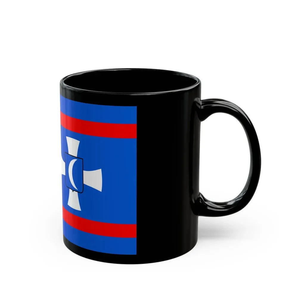 Flag of Vinnytsia Oblast Ukraine - Black Coffee Mug - Go Mug Yourself