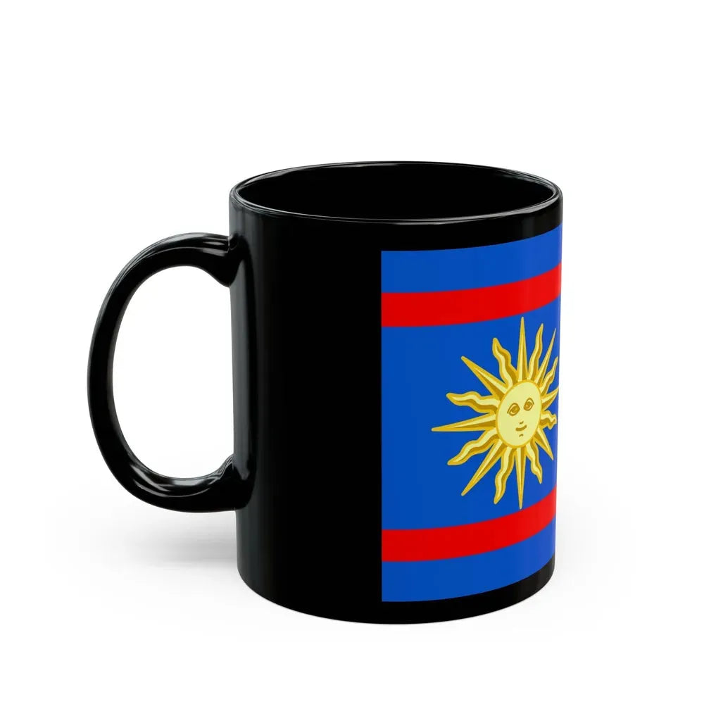 Flag of Vinnytsia Oblast Ukraine - Black Coffee Mug - Go Mug Yourself