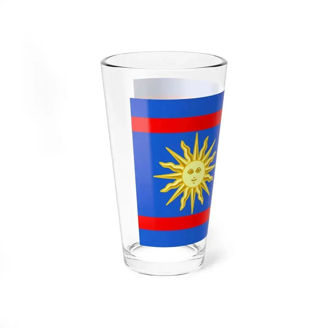 Flag of Vinnytsia Oblast Ukraine - Pint Glass 16oz - Go Mug Yourself