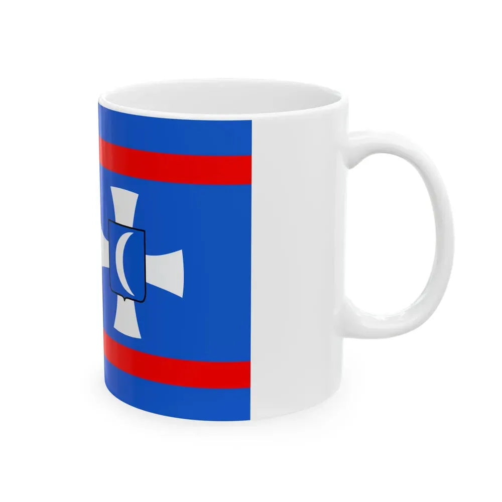 Flag of Vinnytsia Oblast Ukraine - White Coffee Mug - Go Mug Yourself