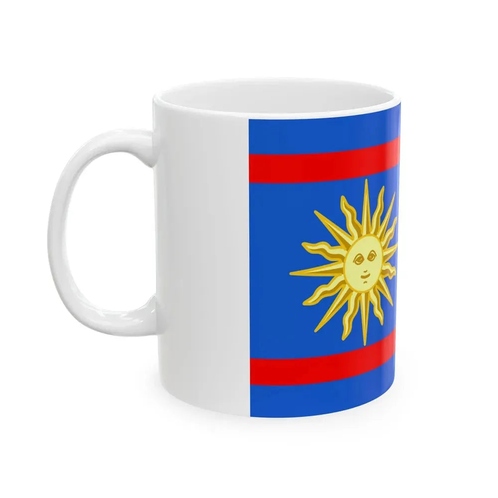 Flag of Vinnytsia Oblast Ukraine - White Coffee Mug - Go Mug Yourself