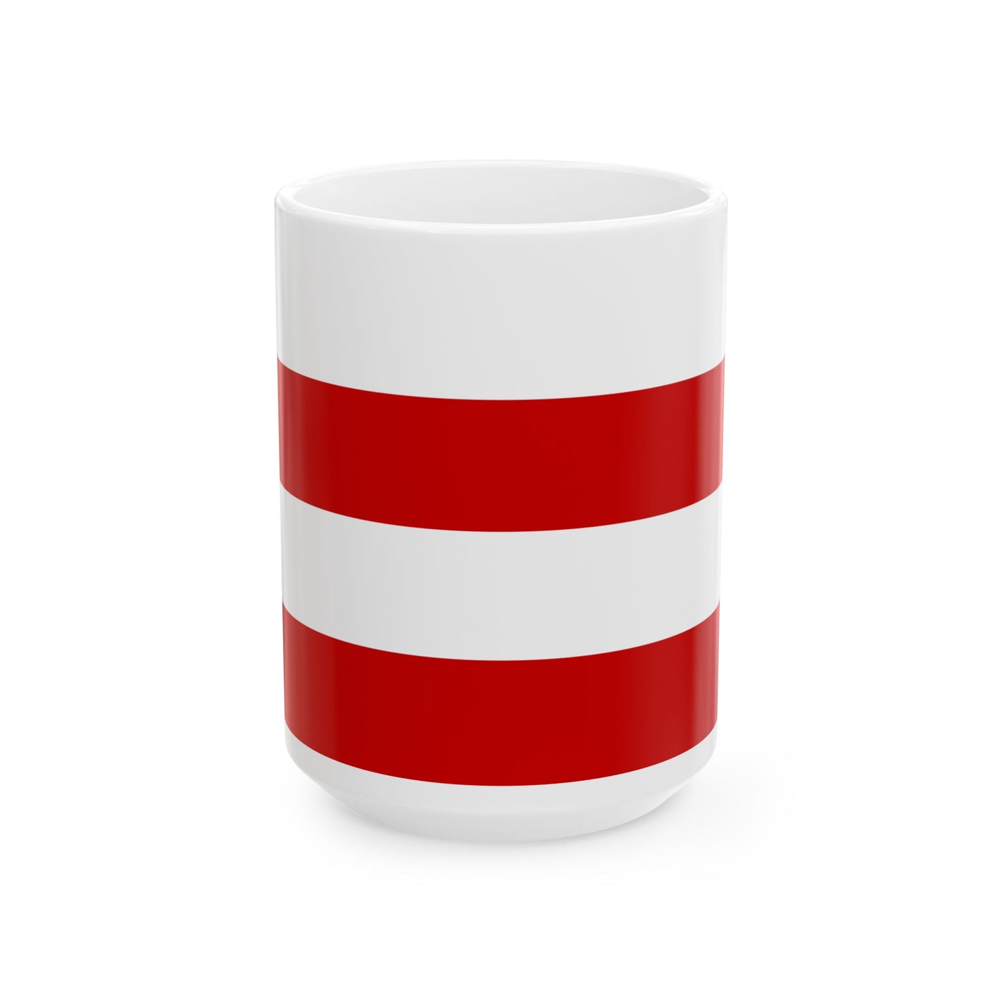 Flag of Vinohrady Prague (Czech Republic) White Coffee Mug-15oz-Go Mug Yourself