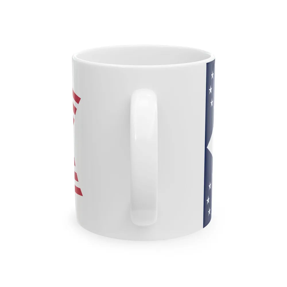 Flag of Vinton County Ohio (United States) White Coffee Mug - Go Mug Yourself