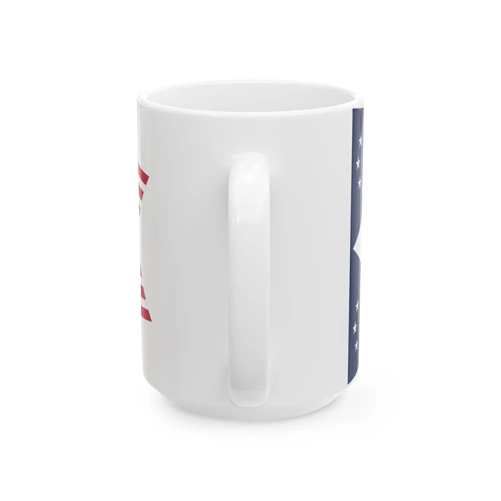 Flag of Vinton County Ohio (United States) White Coffee Mug - Go Mug Yourself