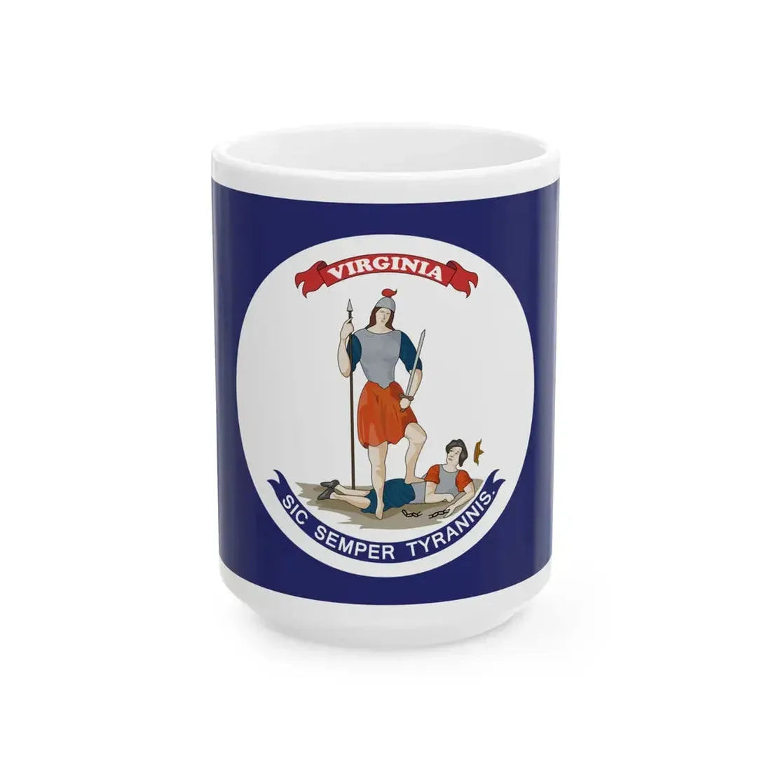 Flag of Virginia 1861-1865 (United States) White Coffee Mug 15oz - Go Mug Yourself