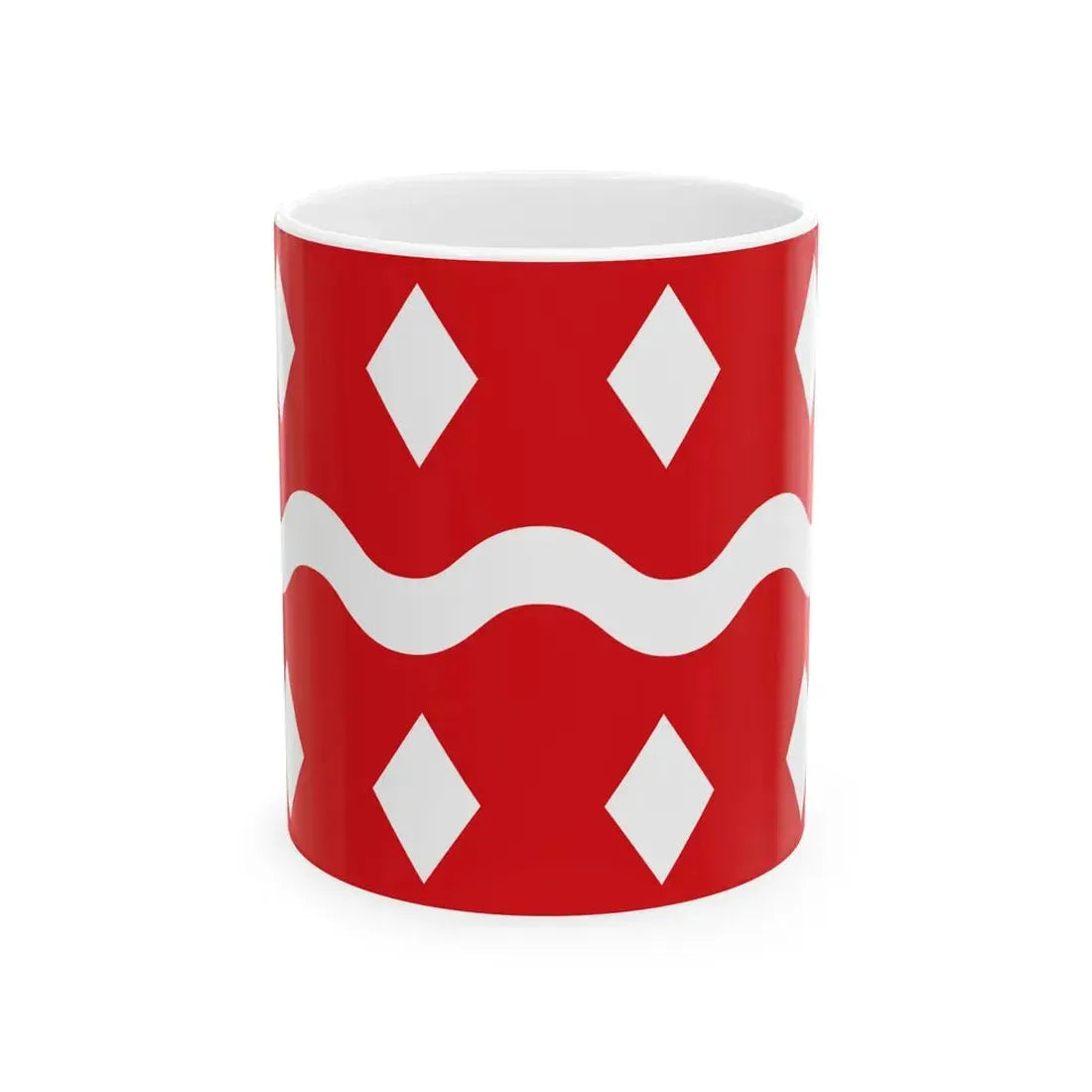 Flag of Viroinval (Belgium) White Coffee Mug 11oz - Go Mug Yourself