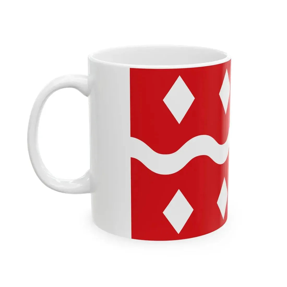 Flag of Viroinval (Belgium) White Coffee Mug - Go Mug Yourself