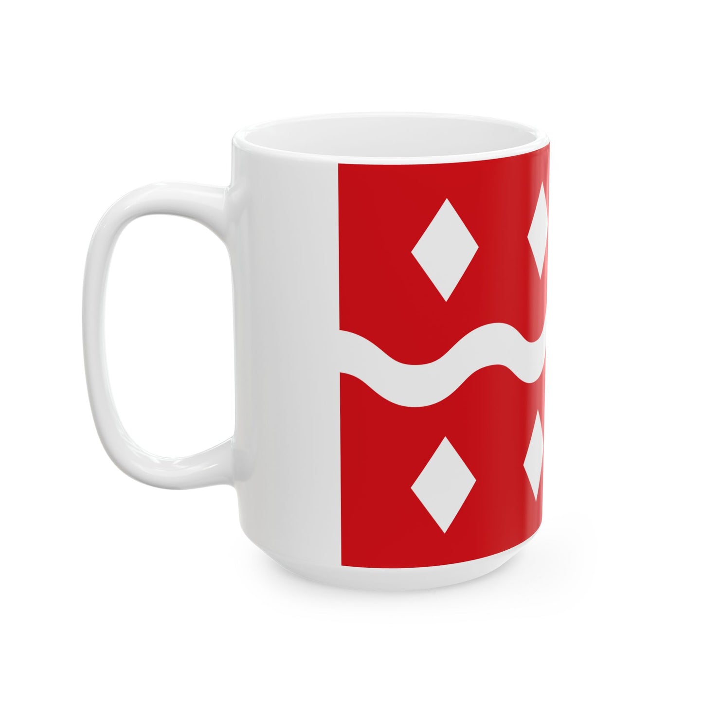 Flag of Viroinval (Belgium) White Coffee Mug-Go Mug Yourself