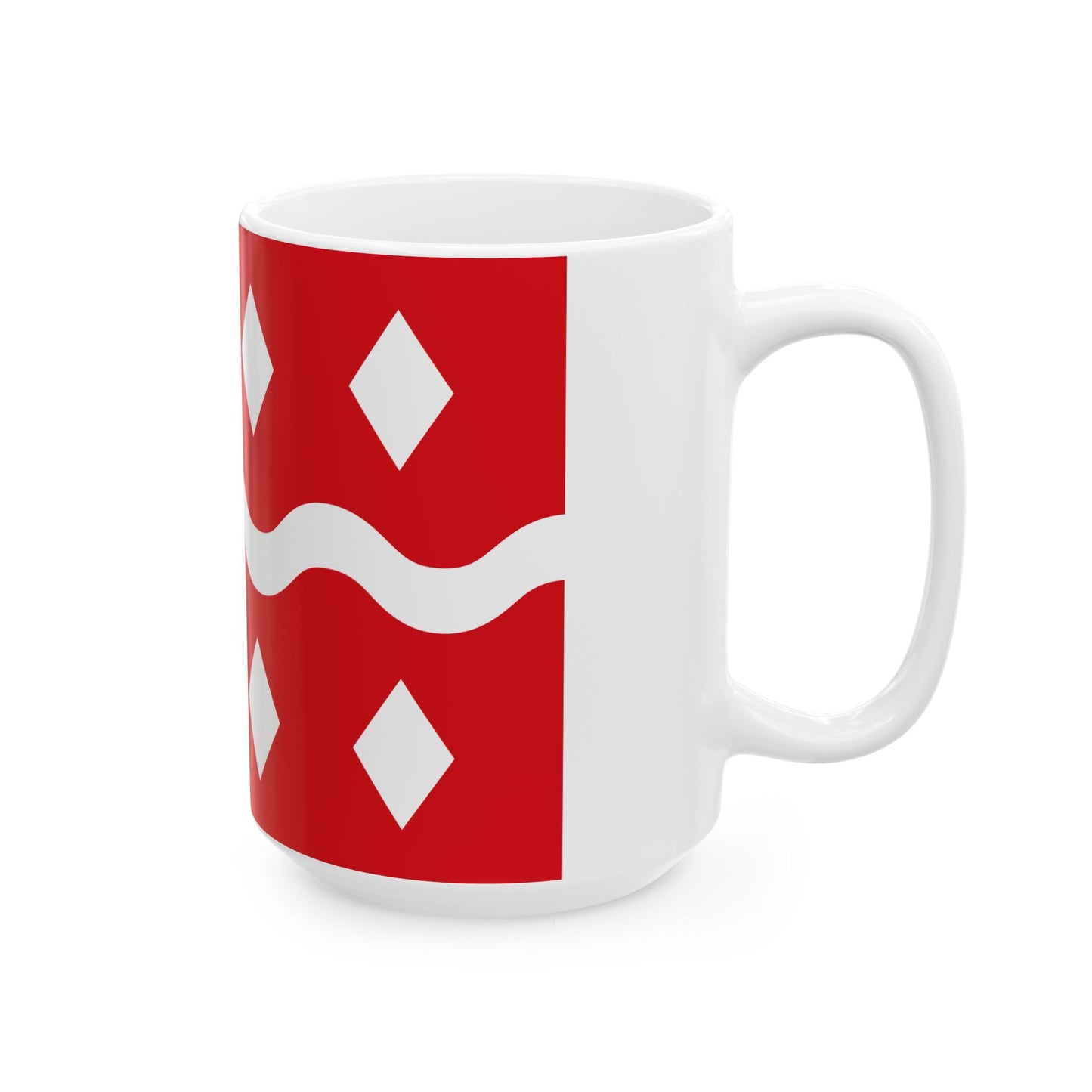 Flag of Viroinval (Belgium) White Coffee Mug-Go Mug Yourself